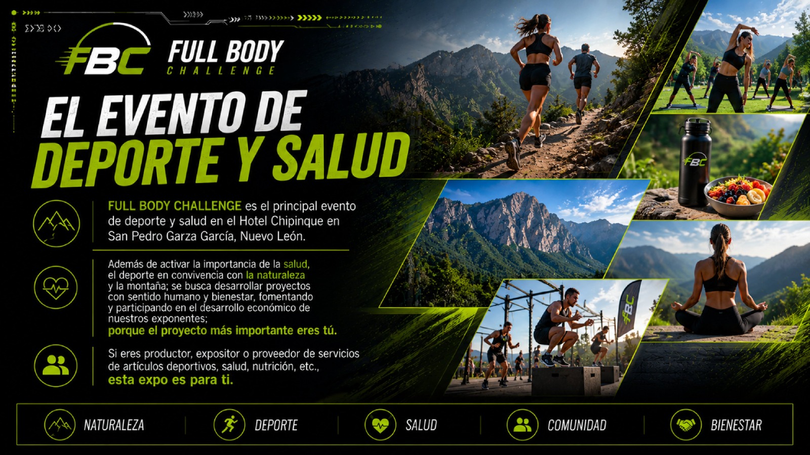 Full Body Challenge, evento de deporte y salud